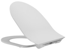 Toalettsete Nautic D-Shape slim soft close hvit